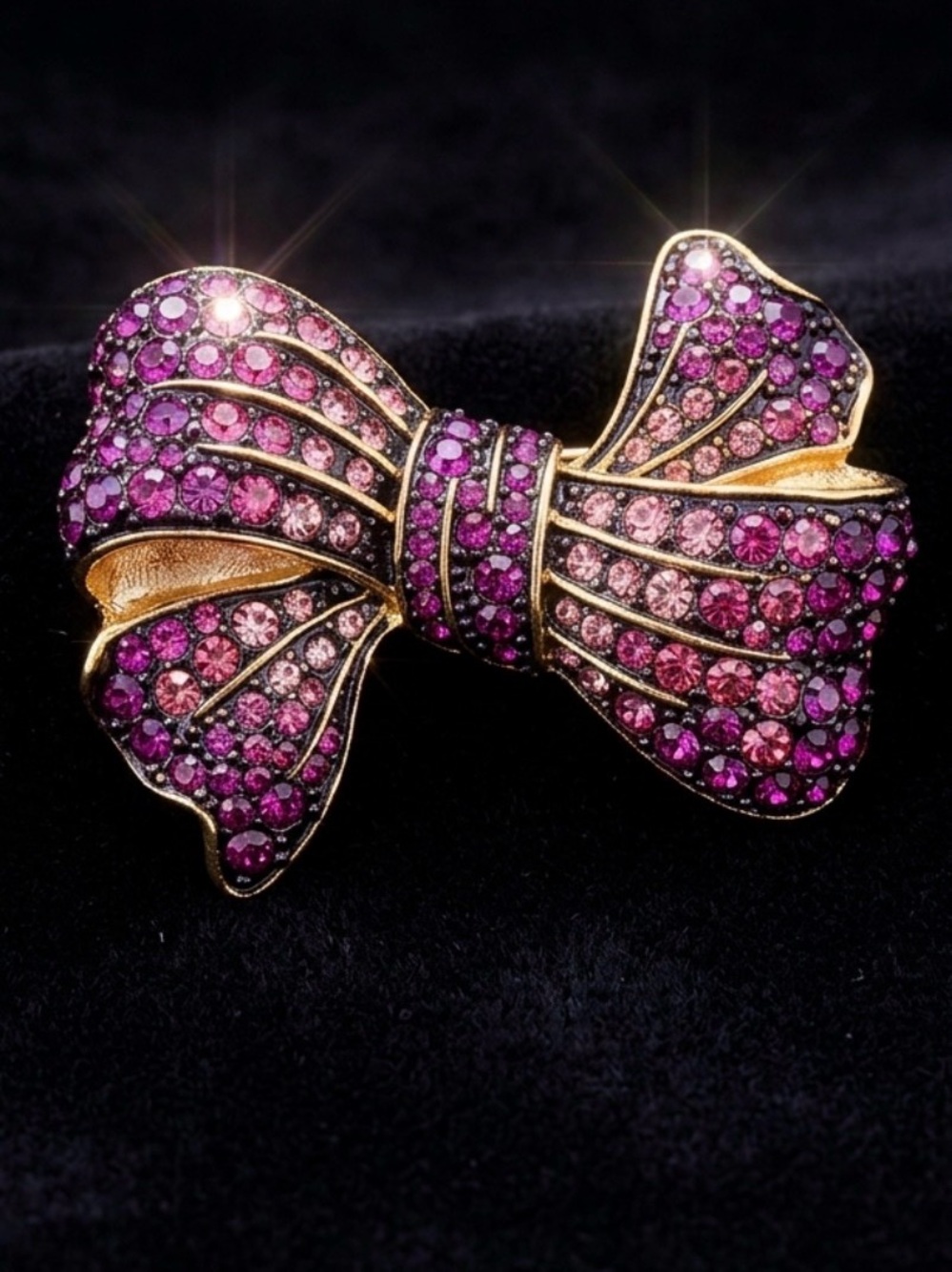 #266 Vintage Joan Rivers Classics Collection Ribbon Bow Brooch